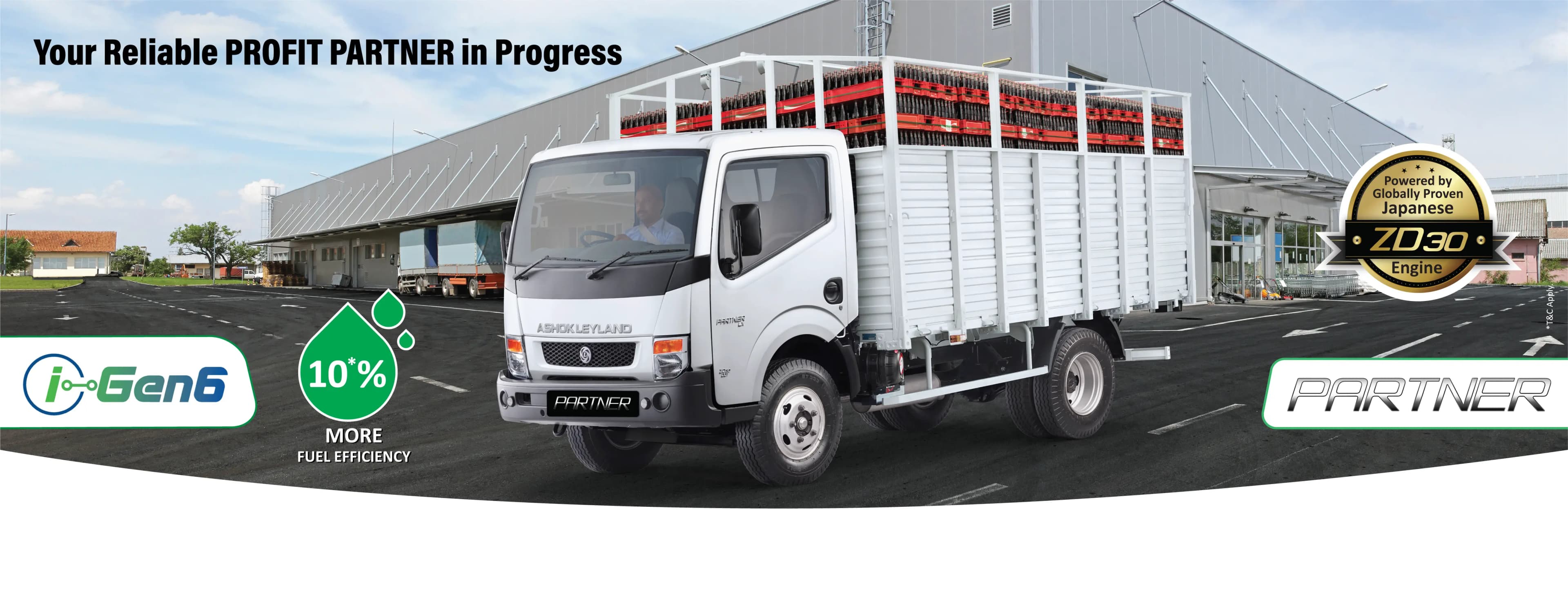 Ashok Leyland Partner 6 Tyre Banner